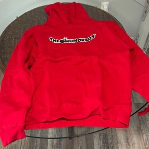 THE HUNDREDS 💣 RED HOODIE SIZE L BRAND NEW NEVER WORN